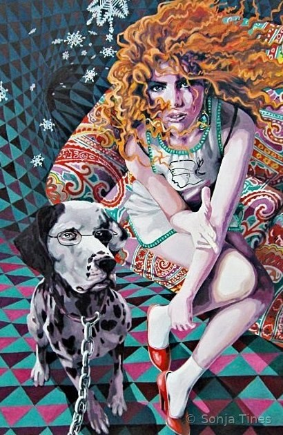 Hot dog, Gemälde von Sonja Tines