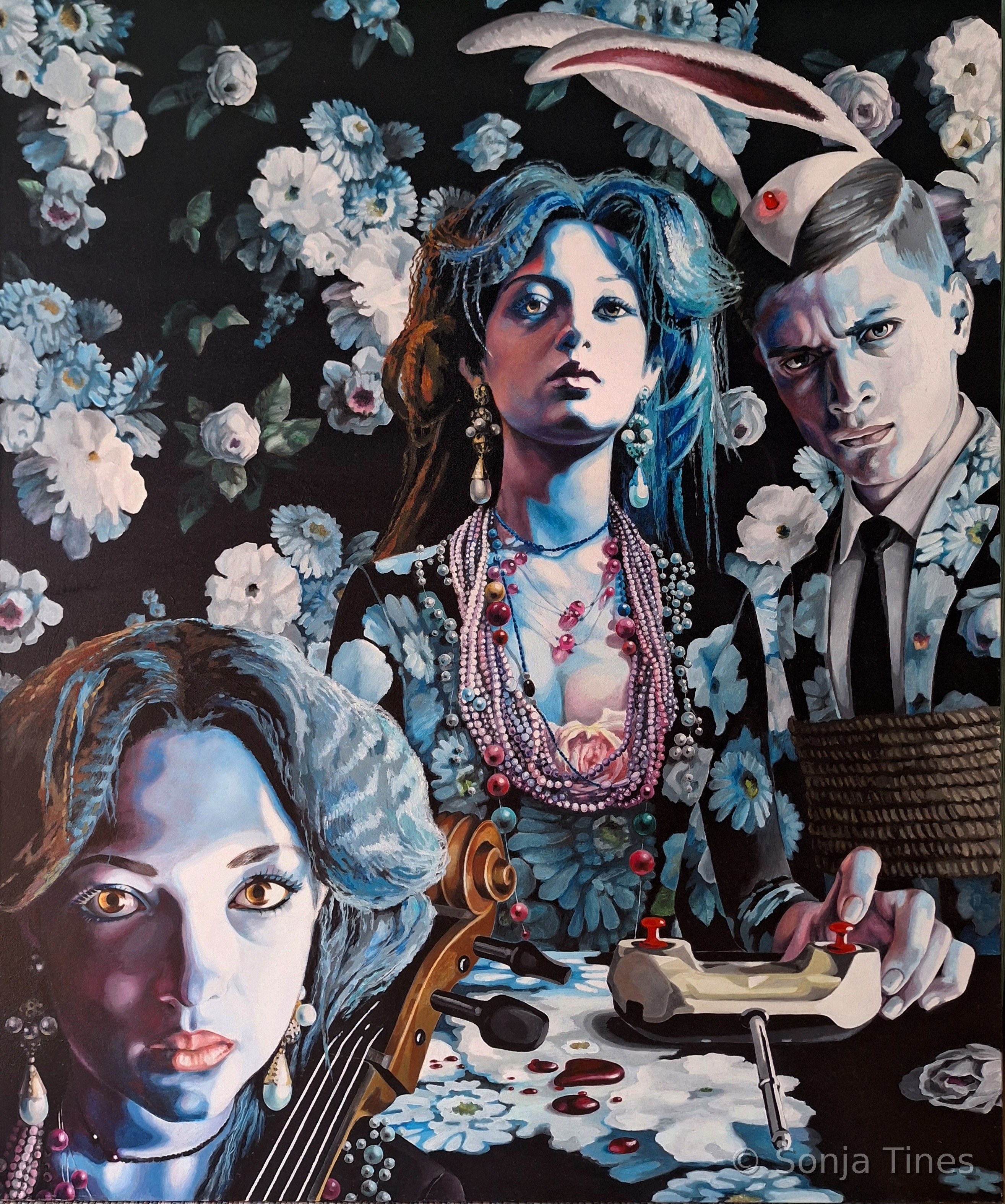 Alice and Alice, Gemälde von Sonja Tines